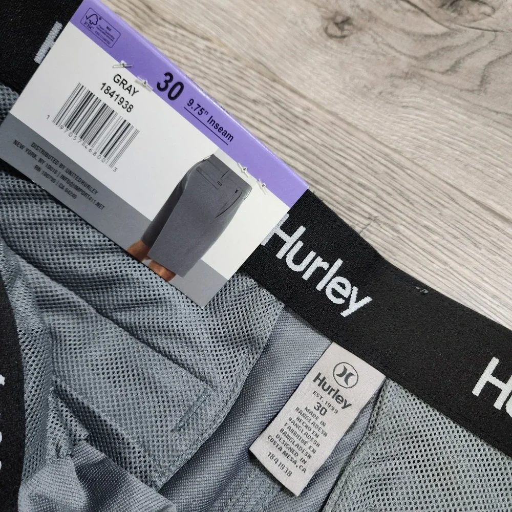Hurley Men's Regular Fit Hybrid Shorts Gray‎ Size 30 NWT